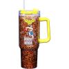Spoontiques Oz 40oz Acrylic Travel Mug – Double Wall Acrylic with Sliding Lock Travel Lid and Straw – 11″ Tall(Wonder Woman)