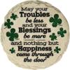 Spoontiques St Patrick’s Day May Your Troubles Stepping Stone – Decorative Garden Stone for Yard, Patio, Garden or Walkway – Outdoor or Indoor Home Decor