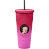 Spoontiques Studded Tumbler, 32oz – Insulated Double Wall Acrylic Travel Cup Spill Proof Lid – for Hot & Cold Beverages – Americana(Betty Boop)
