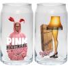 Spoontiques Wonder Woman Glass Set – 2 Unique Glasses Per Set in Colorful Decorative Gift Box – 16oz – 5 1/4″ Tall(A Christmas Story)
