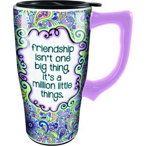 Spoontiques – Ceramic Travel Mugs – You Are My Sunshine Cup – Hot or Cold Beverages – Gift for Coffee Lovers(Friendship)