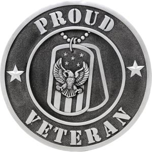 Spoontiques – Garden Décor – Proud Veteran Stepping Stone – Decorative Stone for Garden