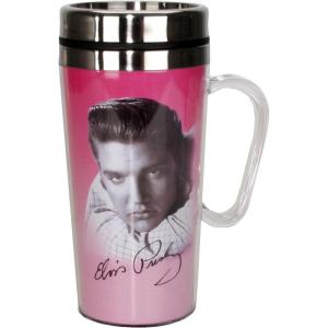 Spoontiques Elvis Insulated Travel Mug, Pink