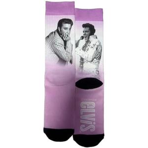 Spoontiques Elvis Novelty Crew Socks, One Size, Apparel Clothing Accessories