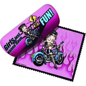 Spoontiques Elvis Red Eyeglass Case(Betty Boop Biker)