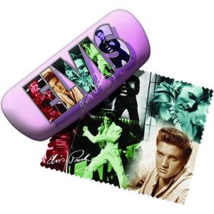 Spoontiques Elvis Red Eyeglass Case(Elvis Collage)