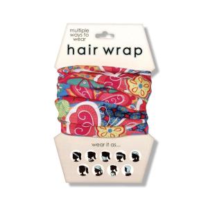 Spoontiques Music Hair Wrap – Multifunctional Bandanna, Headband, Hair Tie, Gaiter, and Scarf(Butterflies 1)