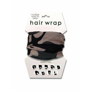 Spoontiques Music Hair Wrap – Multifunctional Bandanna, Headband, Hair Tie, Gaiter, and Scarf(Camo)