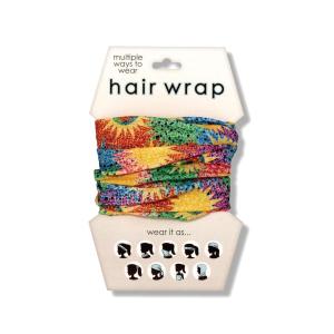 Spoontiques Music Hair Wrap – Multifunctional Bandanna, Headband, Hair Tie, Gaiter, and Scarf(Color Bursts)