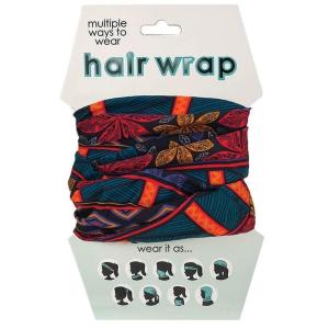 Spoontiques Music Hair Wrap – Multifunctional Bandanna, Headband, Hair Tie, Gaiter, and Scarf(Dark Tribal)