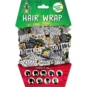 Spoontiques Music Hair Wrap – Multifunctional Bandanna, Headband, Hair Tie, Gaiter, and Scarf(Elf)