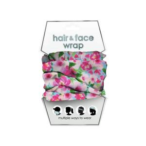 Spoontiques Music Hair Wrap – Multifunctional Bandanna, Headband, Hair Tie, Gaiter, and Scarf(Floral)