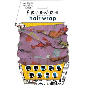 Spoontiques Music Hair Wrap – Multifunctional Bandanna, Headband, Hair Tie, Gaiter, and Scarf(Friends)