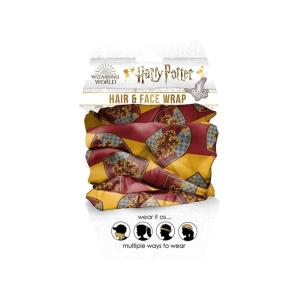 Spoontiques Music Hair Wrap – Multifunctional Bandanna, Headband, Hair Tie, Gaiter, and Scarf(Gryffindor)