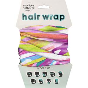 Spoontiques Music Hair Wrap – Multifunctional Bandanna, Headband, Hair Tie, Gaiter, and Scarf(Splatter)