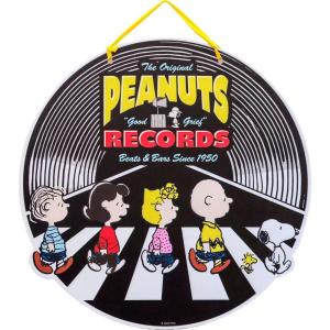 Spoontiques Peanuts Road Door Decor Sign – Weatherproof PVC Signs for Indoor or Outdoor Use - Includes Decorative Ribbon for Hanging