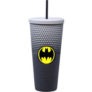 Spoontiques Studded Tumbler, 32oz – Insulated Double Wall Acrylic Travel Cup Spill Proof Lid – for Hot & Cold Beverages – Americana(Batman)