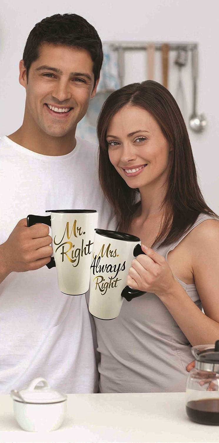 image:imageSpoontiques Drop A House On You Ceramic Travel Coffee Mug with Lid and Handle Wizard of Oz Double Walled Mug for Hot and Cold Beverages Microwave and Dishwasher Safe Spill Proof Lid