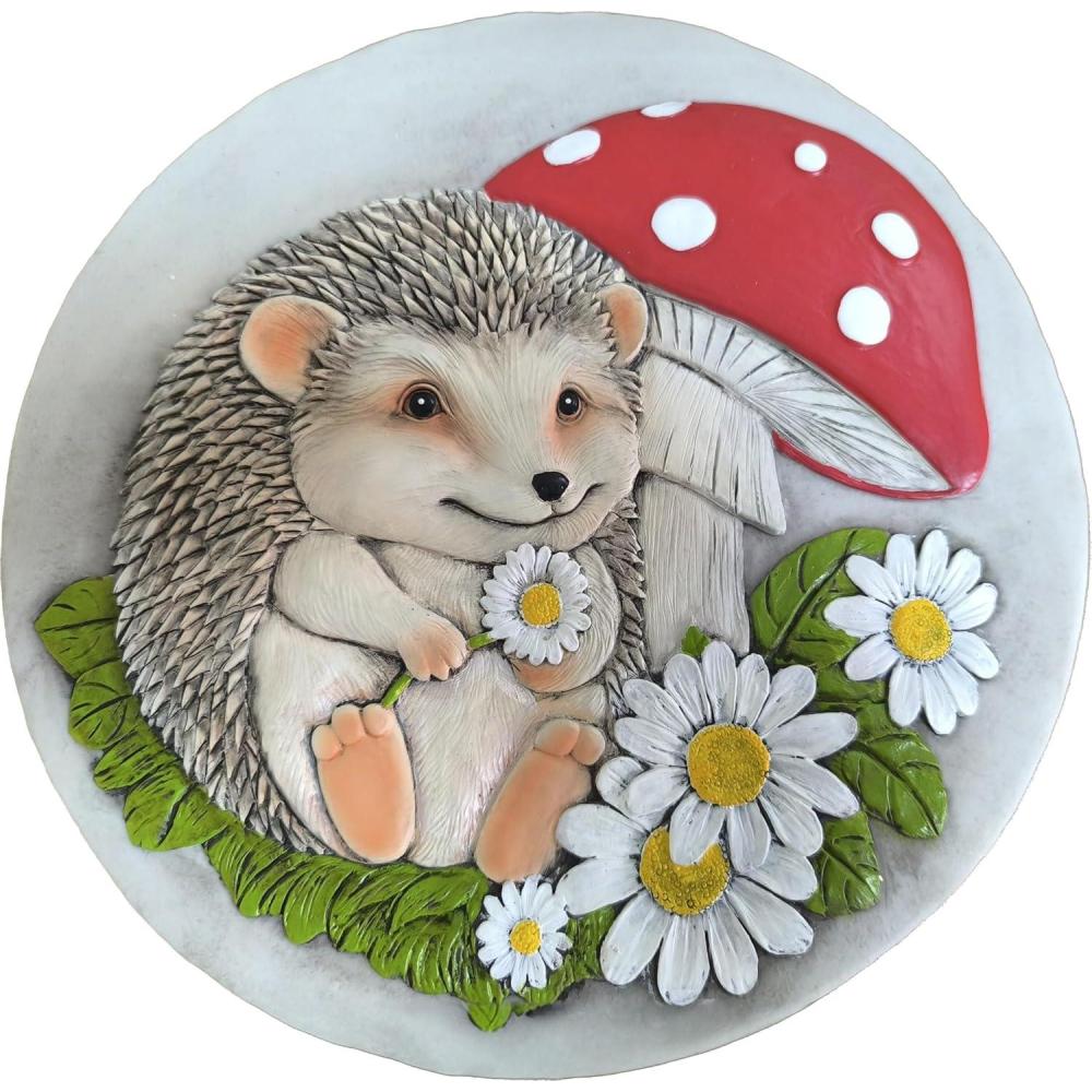 image:imageSpoontiques Garden Dcor Hedgehog Stepping Stone Decorative Stone for Garden