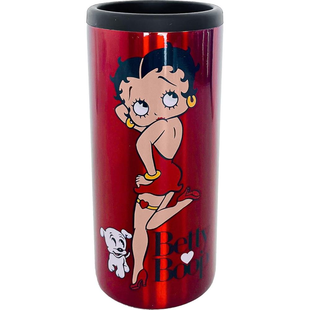 image:imageSpoontiques Betty Boop Stainless Steel Can Cooler  Double Walled Beverage Insulator  Keeps Drinks Colder LongerBetty Boop