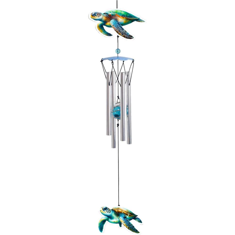 image:imageSpoontiques Sea Turtle Wind Chime  Outdoor Garden Dcor  Decorative Chimes for Yard Garden Backyard and Patio Decoration