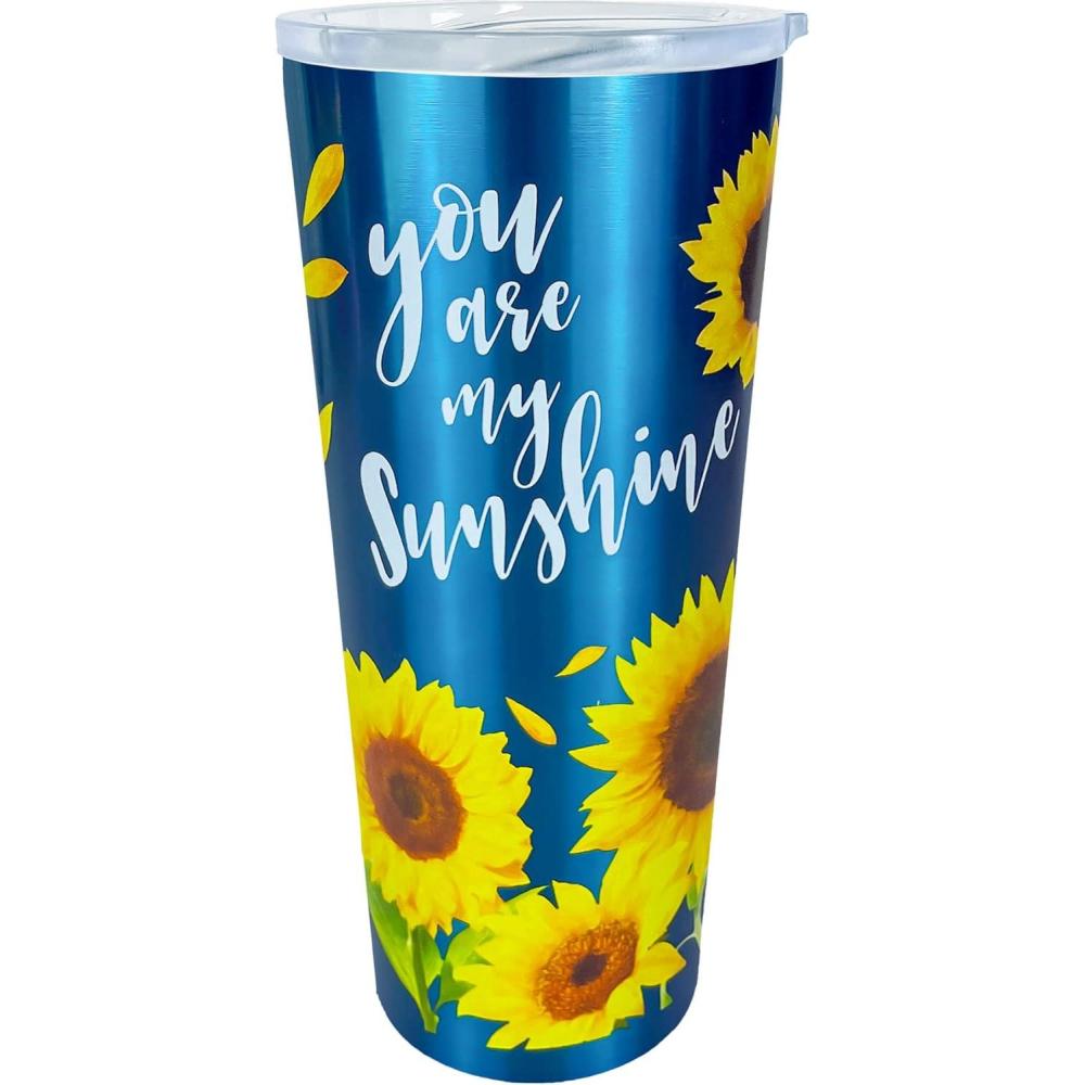 image:imageSpoontiques Stainless Travel Mug 22oz Insulated Drink Cup with Lid amp Sliding Lock for Hot amp Cold Beverages Betty BoopSunshine
