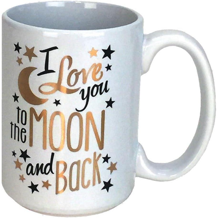 image:imageSpoontiques Witch Ceramic Coffee Mug 14 ounces Multicolor Model 19303Moon and Back