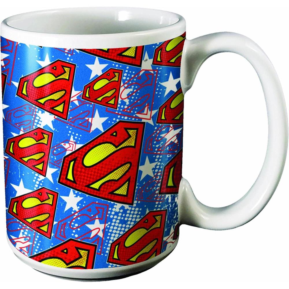 image:imageSpoontiques Witch Ceramic Coffee Mug 14 ounces Multicolor Model 19303Superman Logos