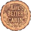 Spoontiques – Garden Décor – Better at The Cabin Stepping Stone – Decorative Stone for Garden