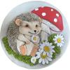 Spoontiques – Garden Décor – Hedgehog Stepping Stone – Decorative Stone for Garden
