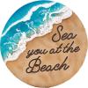 Spoontiques – Garden Décor – Sea You at The Beach Stepping Stone – Decorative Stone for Garden