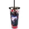 Spoontiques IT Glitter Filled Acrylic Tumbler – Glitter Cup with Straw – 20 oz - Stainless Steel Locking Lid with Straw – Double Wall Insulated – BPA Free