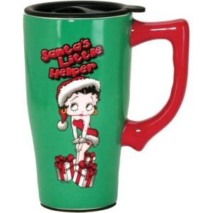 Spoontiques – Ceramic Travel Mugs – Betty Boop Cup – Hot or Cold Beverages – Gift for Coffee Lovers