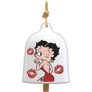 Spoontiques Betty Boop Garden Bell – Decorative Ceramic Bell for Yard and Garden Decoration, Indoor and Outdoor Décor