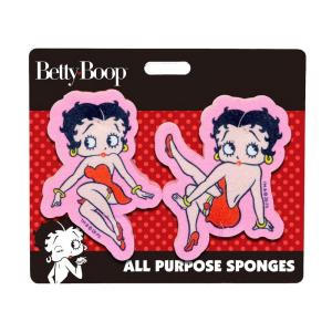 Spoontiques Betty Boop Premium Sponge Set – 2-Pack Multi-Purpose Cleaning Sponges – Dual-Sided Non-Scratch Scrub & Absorbent Wipe – Durable, Reusable, Odor-Resistant for Daily Use