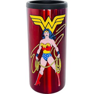 Spoontiques Betty Boop Stainless Steel Can Cooler – Double Walled Beverage Insulator – Keeps Drinks Colder Longer(Wonder Woman)
