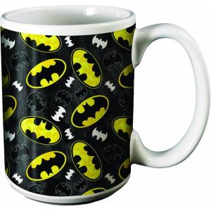 Spoontiques Witch Ceramic Coffee Mug, 14 ounces, Multicolor (Model: 19303)(Batman Logos)