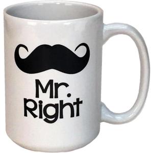 Spoontiques Witch Ceramic Coffee Mug, 14 ounces, Multicolor (Model: 19303)(Mr. Right)