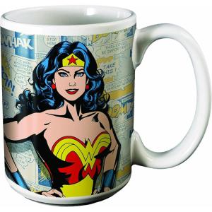Spoontiques Witch Ceramic Coffee Mug, 14 ounces, Multicolor (Model: 19303)(Wonder Woman)