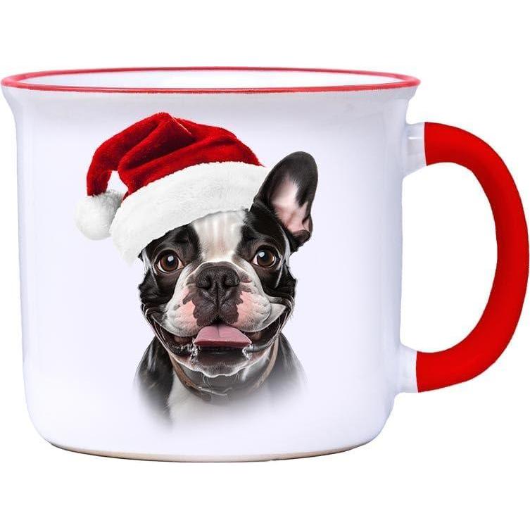 image:imageSpoontiques Beagle Christmas Ceramic Camper Mug 14oz Microwave amp Dishwasher Safe for Cold amp Hot BeveragesFrench Bulldog Christmas