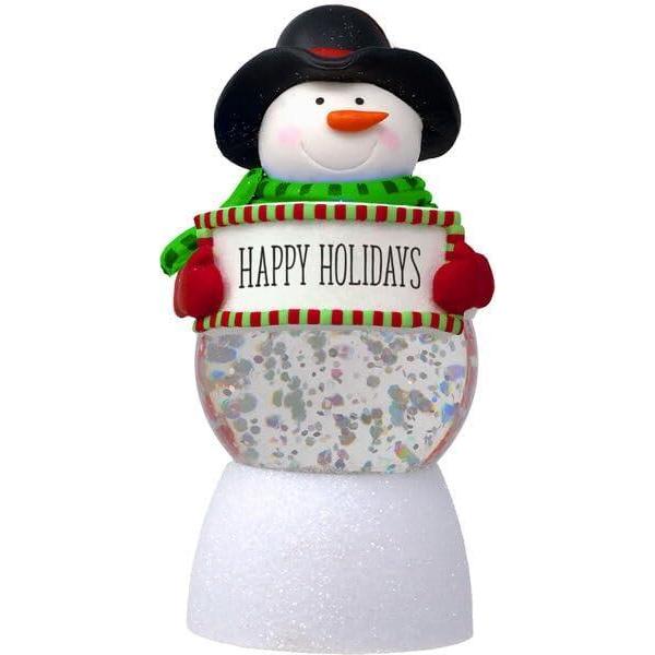 image:imageSpoontiques Cardinal Peace Water Globe Small Holiday Light Up Snowglobe Novelty for Tree Mantle Tabletop Indoor Christmas Decoration for Seasonal Display 225 x 225 x 5Snowman Holidays