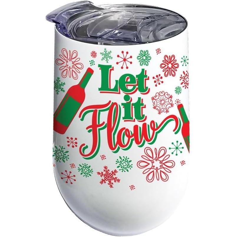 image:imageSpoontiques Let It Flow Stainless Wine Tumbler