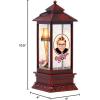 Spoontiques A Christmas Story Glitter Lantern – Leg Lamp Holiday Traditional Light Up Decoration – Indoor Seasonal Festive Decor for Centerpiece, Mantle, Tabletops at Christmas (4″ x 4″ x 10.5″)
