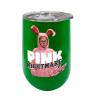 Spoontiques – A Christmas Story Pink Nightmare – Insulated Wine Tumbler with Lid – Double Wall Stainless Steel Stemless Wine Glass – 16oz, (16989)