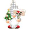 Spoontiques – Christmas Light Up Ornaments – Wooden Decorations with LED Lights – Batteries Included – 4” x 5” with Hanging Rope – I Love You Ornament(Sister Gnome)