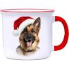Spoontiques Beagle Christmas Ceramic Camper Mug, 14oz – Microwave & Dishwasher Safe, for Cold & Hot Beverages(Golden Retriever Christmas)