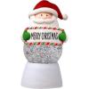Spoontiques Cardinal Peace Water Globe – Small Holiday Light Up Snowglobe Novelty for Tree, Mantle, Tabletop – Indoor Christmas Decoration for Seasonal Display (2.25″ x 2.25″ x 5″)(Santa Christmas)