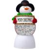 Spoontiques Cardinal Peace Water Globe – Small Holiday Light Up Snowglobe Novelty for Tree, Mantle, Tabletop – Indoor Christmas Decoration for Seasonal Display (2.25″ x 2.25″ x 5″)(Snowman Christmas)