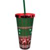 Spoontiques More Naughty Than Nice Foil Cup w/Straw