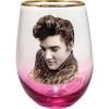 Spoontiques Stemless Wine Glass, 20oz – Lidless Drink Tumbler for Cold Beverages – A Christmas Story(Elvis)